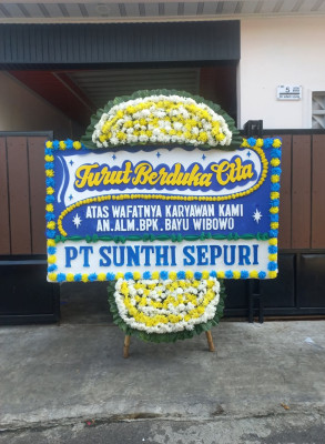 Papan Bunga Duka di Tikala Ares